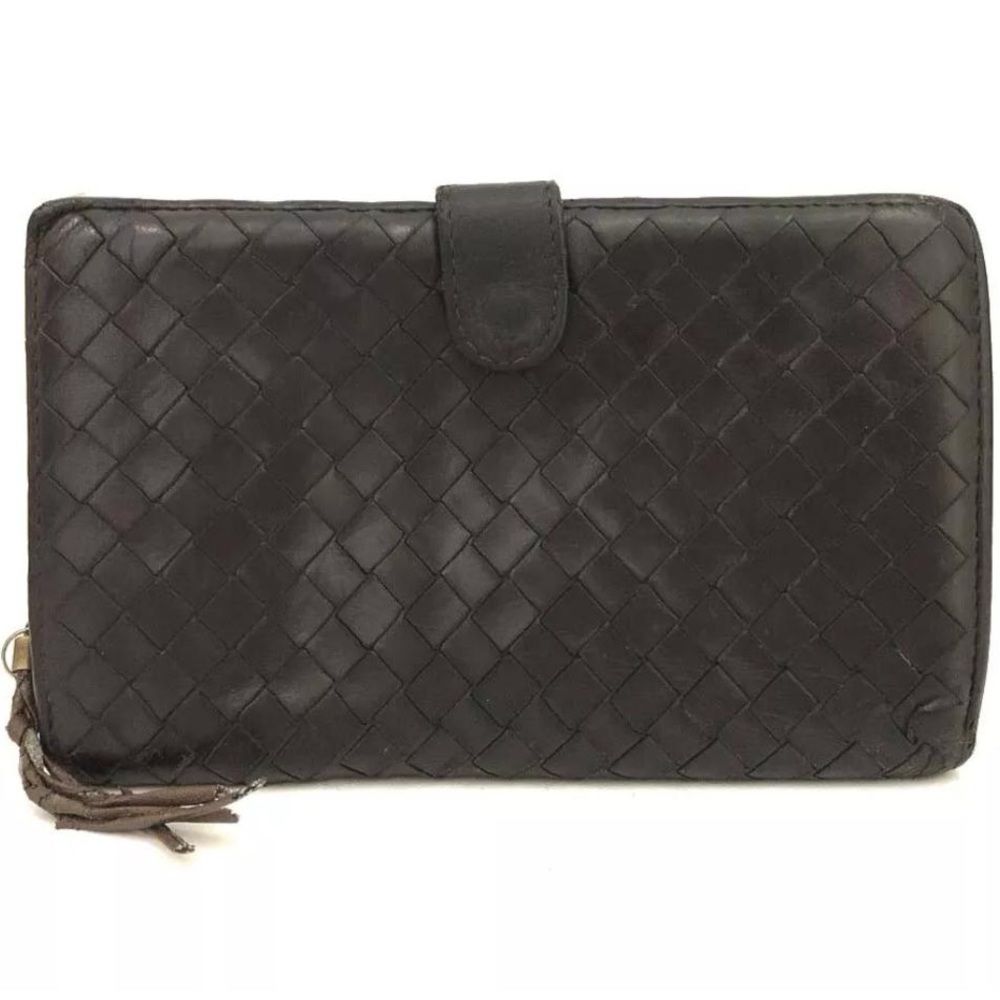 Bottega Veneta Intrecciato Lambskin Bifold Wallet